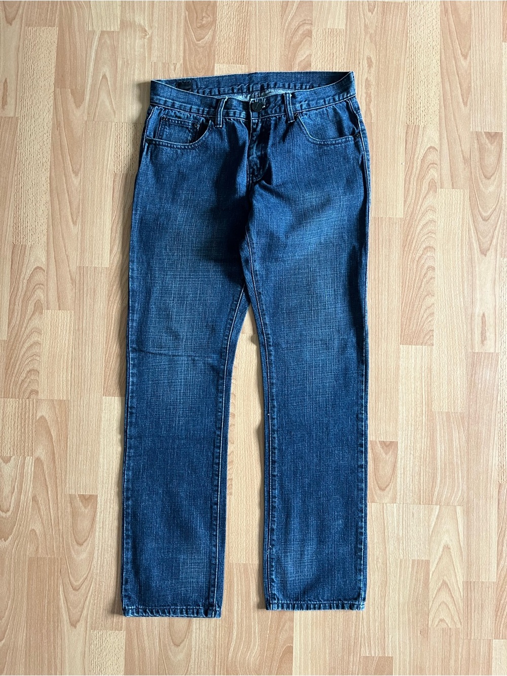 Oxygen Men's Dark Blue Straight-Leg Jeans